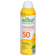 Alba Botanica Hawaiian Sunscreen Spray SPF 50 - Coconut