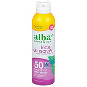 Alba Botanica Kids Sunscreen Tropical Fruit Clear Spray SPF 50