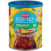 H-E-B Mango Sugar Sweetened Iced Tea Mix