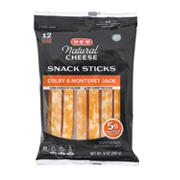H-E-B Colby & Monterey Jack Cheese Sticks, 12 ct