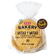 H-E-B Bakery Corn & Flour Tortillas (Mitad y Mitad)