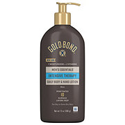 Gold Bond Men's Essentials Intensive Therapy Lotion, Daily Body & Hand Lotion With Aloe