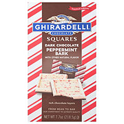 Ghirardelli Dark Chocolate Peppermint Bark Holiday Squares