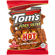 Tom's Hot Chicharrones Flavored Pork Skins