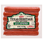 H-E-B Texas Heritage Beef Hot Dogs - Jalapeño