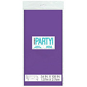 unique Party Plastic Rectanglular Table Cover - Neon Purple