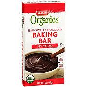 H-E-B Organics 55% Cacao Semi-Sweet Chocolate Baking Bar