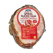 Hill Country Fare Fully Cooked Bone-in Hickory Smoked Spiral Sliced Ham - Sweet Glaze