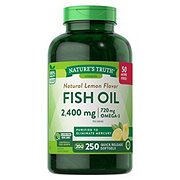 Nature's Truth Omega-3 Fish Oil 2400 mg Natural Lemon Flavor