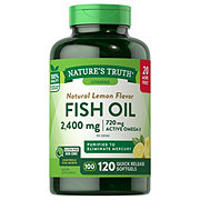 Nature's Truth Fish Oil Quick Release Softgels - 2,400 mg