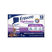Ensure Ensure High Protein Nutritional Shake, 16g Protein, Meal Replacement Shake, Milk Chocolate, 8 fl oz, 12 Ct