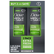 Dove Men+Care Refreshing Body + Face Wash Twin Pack - Extra Fresh