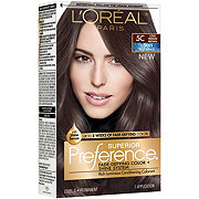 L'Oréal Paris Superior Preference Permanent Hair Color, 5C Cool Medium Brown