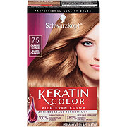 Schwarzkopf Keratin Color Permanent Hair Color Cream, 7.5 Caramel Blonde