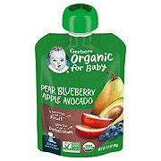 Gerber Organic for Baby Food Pouch - Pear Blueberry Apple & Avocado