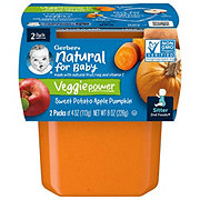Gerber Natural for Baby Veggiepower 2nd Foods - Sweet Potato Apple & Pumpkin