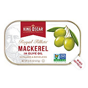 King Oscar Skinless & Boneless Royal Fillets Mackerel in Olive Oil