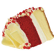 H-E-B Bakery Red Velvet Cheesecake Cake Slice