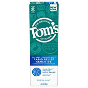 Tom's of Maine Rapid Relief Sensitive Toothpaste - Fresh Mint