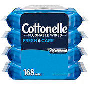 Cottonelle Fresh Care Flushable Wet Wipes Flip-Top Packs