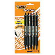 BIC Soft Feel Retractable Ball Pens - Black Ink