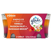 Glade 2 in 1 Vanilla Passion Fruit & Hawaiian Breeze Candles