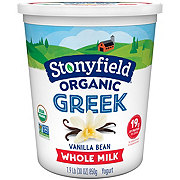 Stonyfield Whole Milk Vanilla Bean Greek Yogurt