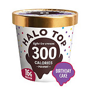 Halo Top 16g Protein Light Ice Cream - Birthday Cake