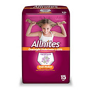 Allnites Overnight Underwear for Girls - S/M
