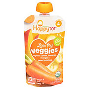 Happy Tot Organics Love My Veggies Pouch - Carrots Bananas Mangos & Sweet Potatoes