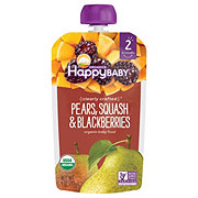Happy Baby Organics Stage 2 Pouch - Pears Squash & Blackberries