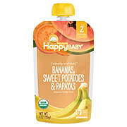 Happy Baby Organics Stage 2 Pouch - Bananas Sweet Potatoes & Papayas