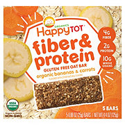 Happy Tot Organics 2g Protein & Fiber Bars - Bananas & Carrots