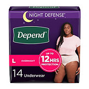 Adult Absorbent Underwear Depend Night Defense Pull On Disposable