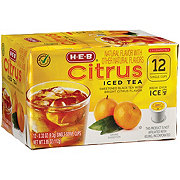 H-E-B Iced Tea Single Serve Cups - Citrus