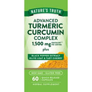 Nature's Truth Advanced Turmeric Curcumin Complex 1500mg Quick-Release Capsules