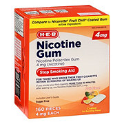 H-E-B Nicotine Gum Stop Smoking Aid - 4 mg