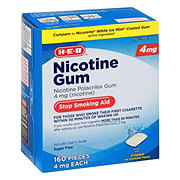 H-E-B Nicotine Gum Stop Smoking Aid – 4 mg