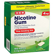 H-E-B Nicotine Gum Stop Smoking Aid - 4 mg