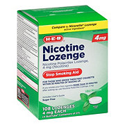 H-E-B Nicotine Lozenge Stop Smoking Aid - 4 mg