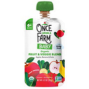 Once Upon a Farm Organic Baby Food Pouch - Apple Banana & Kale