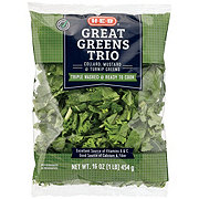 H-E-B Fresh Great Greens Trio - Collard, Mustard & Turnip Greens
