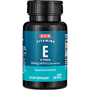 H-E-B Vitamin E Dietary Supplement Softgels - 400 IU