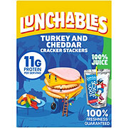 Lunchables Snack Kit Tray - Turkey & Cheddar Cheese Cracker Stackers, Capri Sun & Gummy Worms