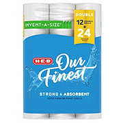 H-E-B Our Finest Invent-A-Size Paper Towels