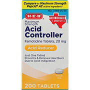 H-E-B Famotidine Maximum Strength Acid Controller Tablets - Texas-Size Pack