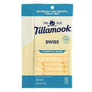 Tillamook Swiss Sliced Cheese, Thick Cut