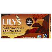Lily's No Sugar Added Dark Chocolate Baking Bar