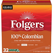 Folgers 100% Colombian Medium Roast Single Serve Coffee K Cups