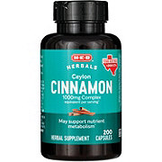 H-E-B Herbals Ceylon Cinnamon Capsules - Texas-Size Pack